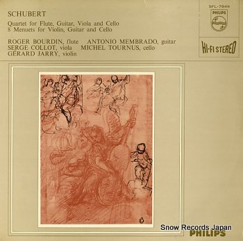 BOURDUN, ROGER schubert; quartet for flute, guitar, viola & violoncello