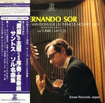 SANTOS, TURIBIO sor, fernando; introduction & variations sur un theme de mozart op.9