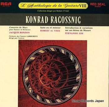 RAGOSSNIG, KONRAD l'anthologie de la guitare viii