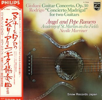 ROMERO, PEPE giuliani, mauro; guitar concerto in a major, p.30