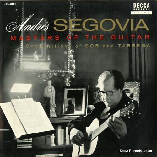 SEGOVIA, ANDRES masters of the guitar
