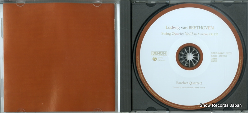 BARCHET QUARTET, THE beethoven; string quartet no.15 in a minor, op.132 COCQ-84447