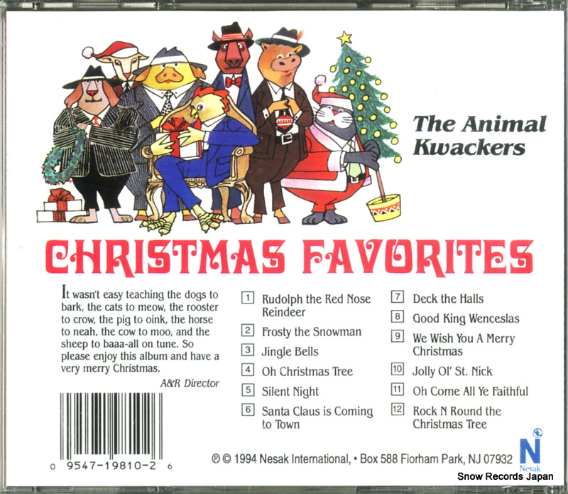 ANIMAL KWACKERS, THE christmas favorites 19810-2