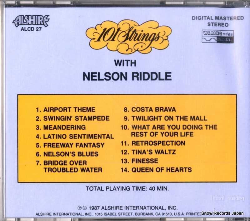 101 STRINGS nelson riddle with the 101 strings ALCD27