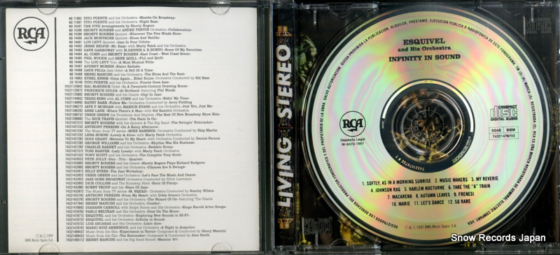ESQUIVEL AND HIS ORCHESTRA infinity in sound 74321478722