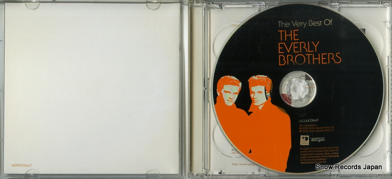 EVERLY BROTHERS, THE the very best of the everly brothers METRDCD-647
