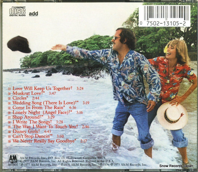 CAPTAIN AND TENNILLE greatest hits CD3105
