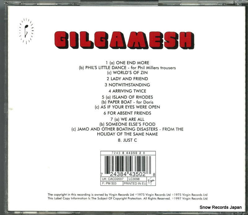 GILGAMESH gilgamesh CACD2007 / 724384435028