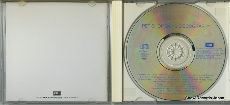 PET SHOP BOYS discography TOCP-50113