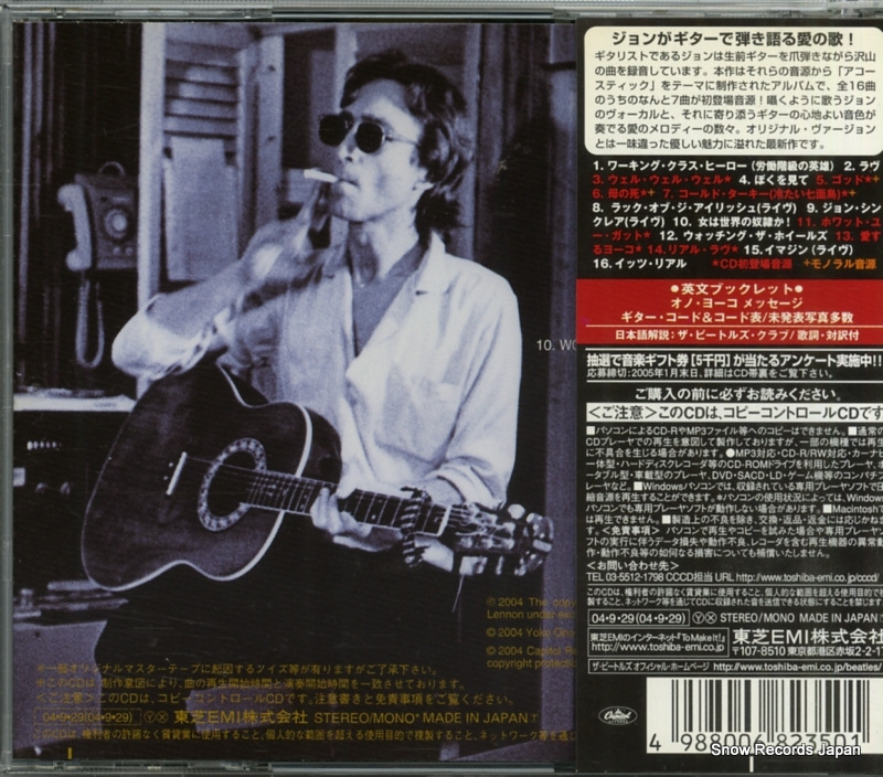 LENNON, JOHN acoustic TOCP-67483