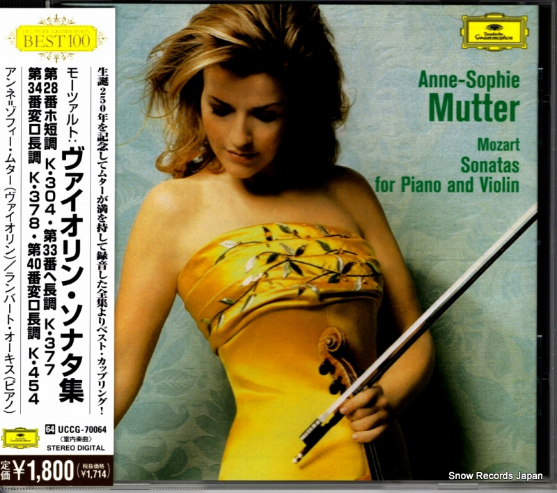 MUTTER, ANNE-SOPHIE mozart; sonatas for piano and violin UCCG-70064