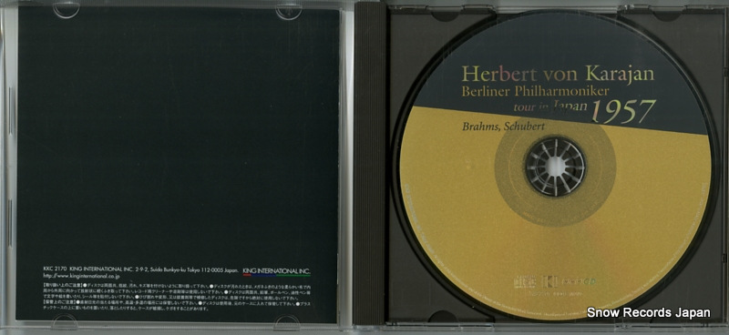 KARAJAN, HERBERT VON tour in japan 1957 KKC2170