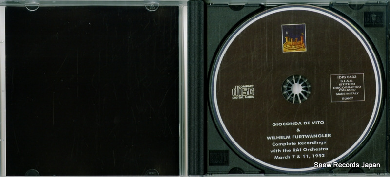 FURTWANGLER, WILHELM brahms; concerto in d major for violin & orchestra op.77 IDIS6532