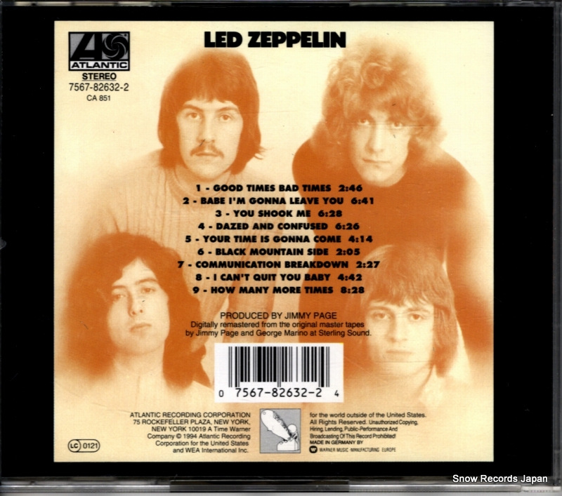 LED ZEPPELIN led zeppelin 7567-82632-2
