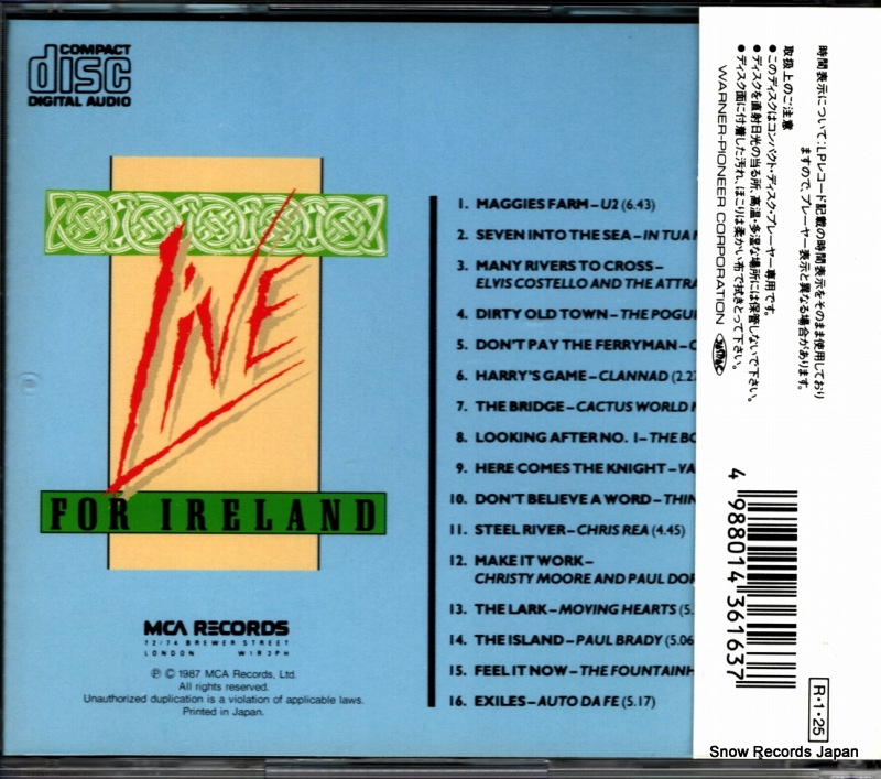 V/A live for ireland 32XD-914