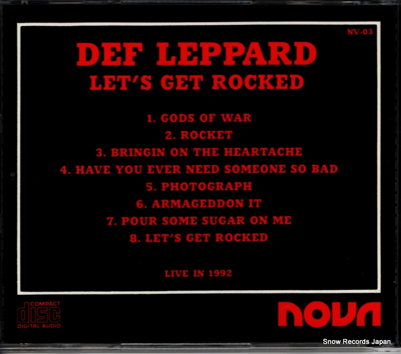 DEF LEPPARD let's get rocked NV-03