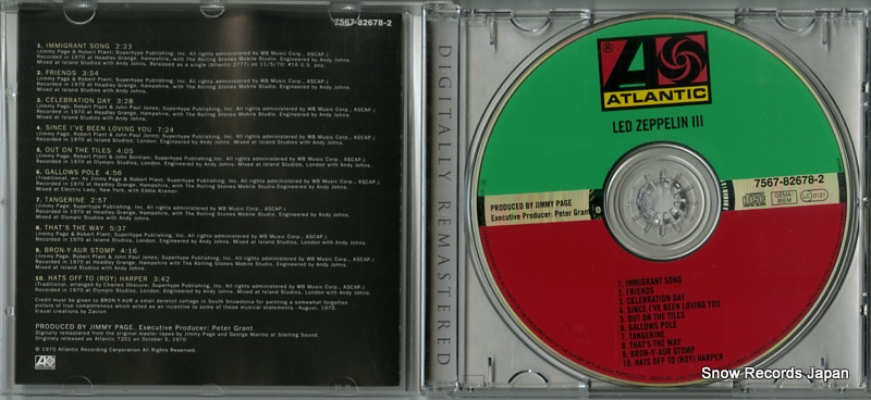 LED ZEPPELIN led zeppelin 3 7567-82678-2