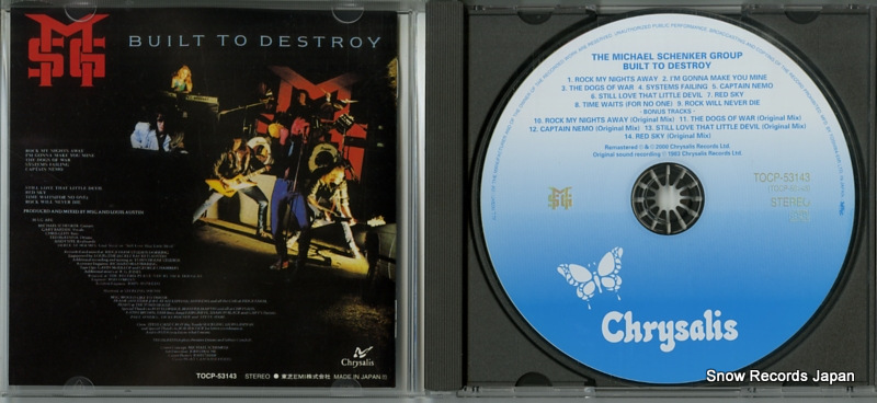 SCHENKER, MICHAEL, GROUP, THE built to destroy TOCP-53143
