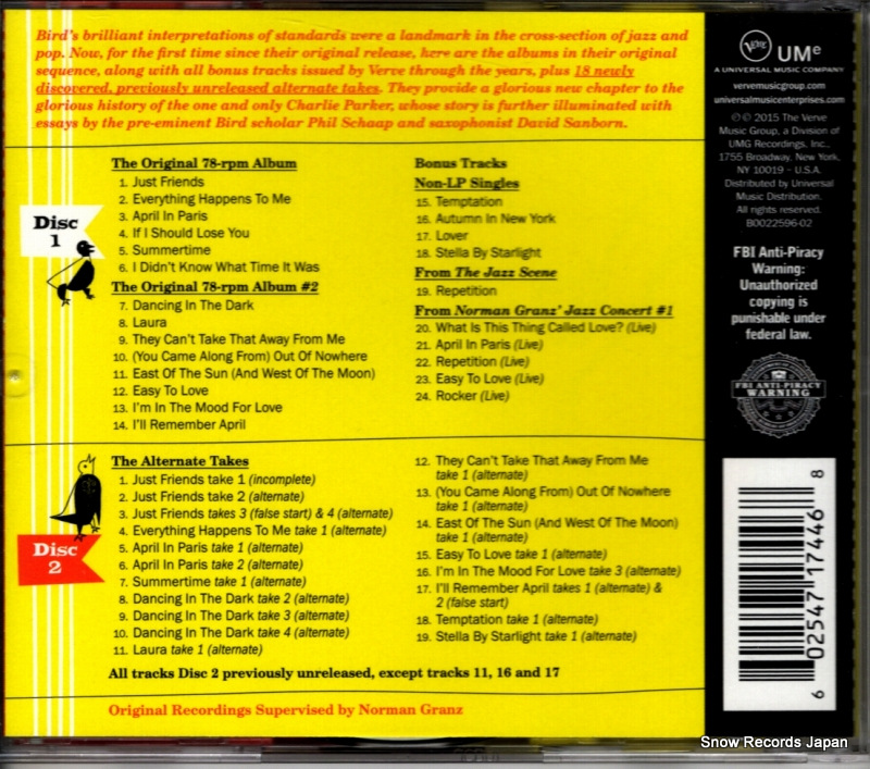 PARKER, CHARLIE with strings deluxe edition B0022596-02