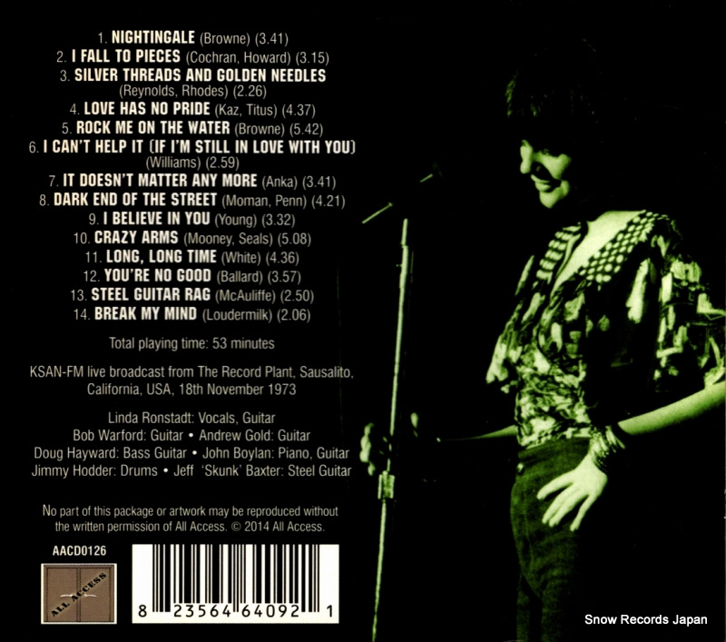 RONSTADT, LINDA sausalito '73 AACD0126