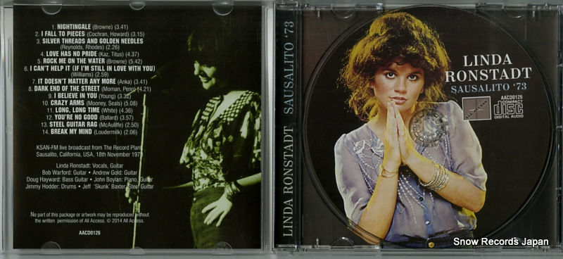 RONSTADT, LINDA sausalito '73 AACD0126