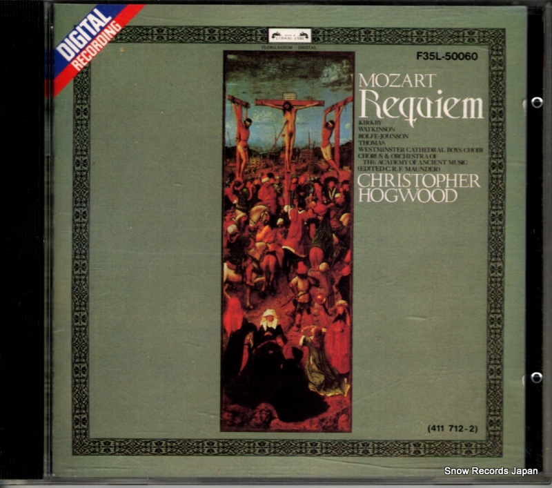 HOGWOOD, CHIRISTOPHER mozart; requiem F35L-50060 / 411712-2
