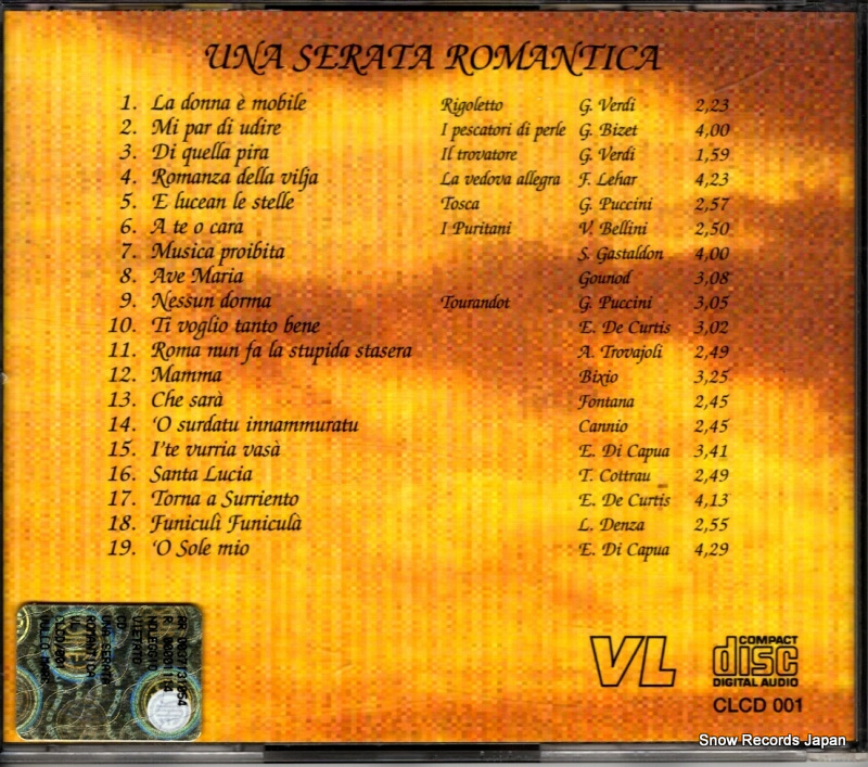 V/A una serata romantica CLCD001