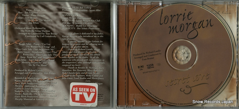 MORGAN, LORRIE secret love BNA0786367627-2