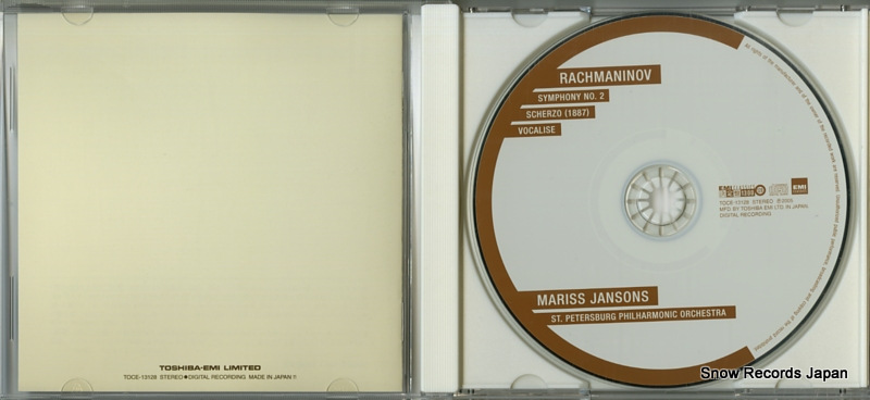 JANSONS, MARISS rachmaninov; symphony no.2 TOCE-13128