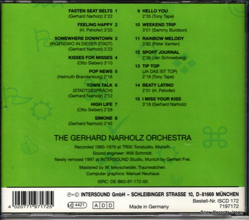 GERHARD NARHOLZ ORCHESTRA, THE the happy 60's ISCD172 / 7197172