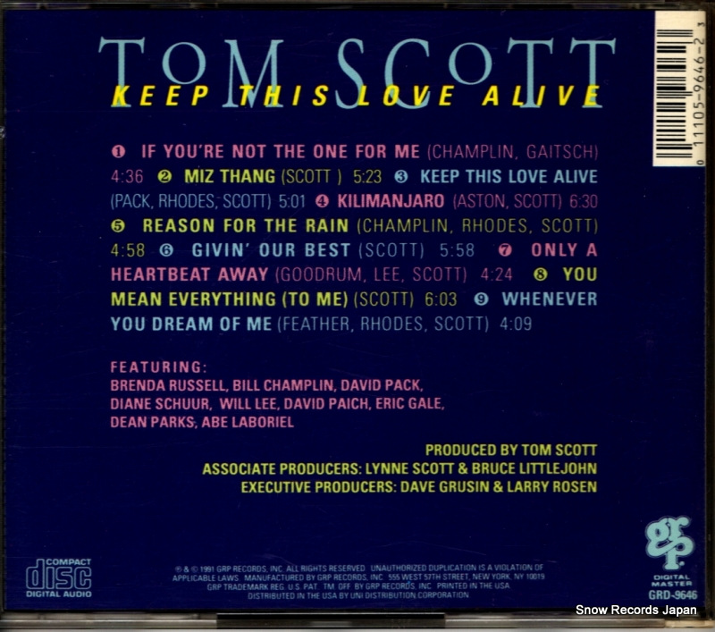 SCOTT, TOM keep this love alive GRD-9646