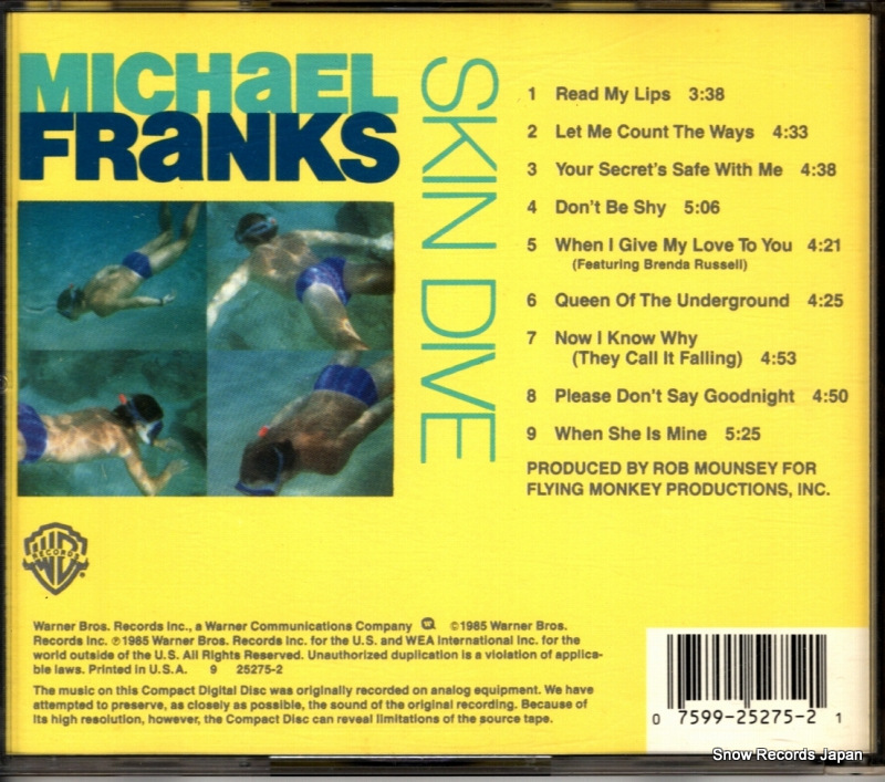 FRANKS, MICHAEL skin dive 925275-2
