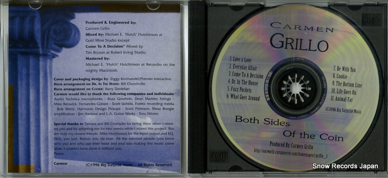 GRILLO, CARMEN both sides of the coin CG001