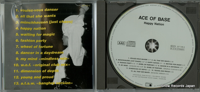 ACE OF BASE happy nation 517749-2