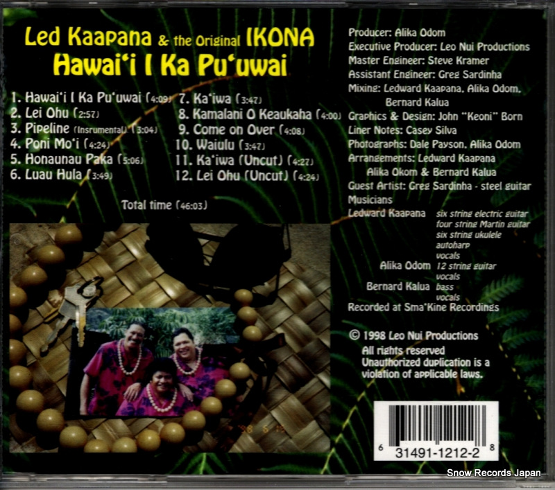 KAAPANA, LED, AND THE ORIGINAL IKONA hawai'i i ka pu'uwai LNP-001