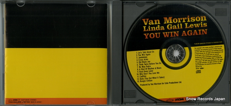 MORRISON, VAN, AND LINDA GAIL LEWIS you win again VJCP-68239