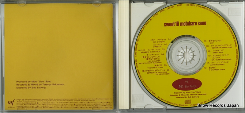 SANO, MOTOHARU sweet 16 ESCB1308 / MFCD7