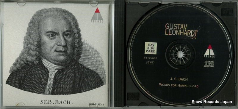 LEONHARDT, GUSTAV bach; works for harpsichord 3984-21352-2