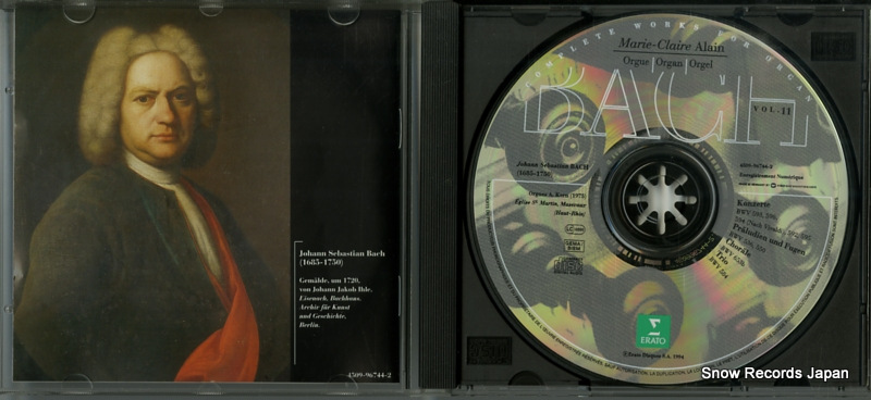 ALAIN, MARIE-CLAIRE bach; complete works for organ vol.11 4509-96744-2