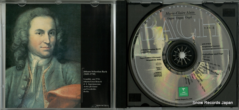 ALAIN, MARIE-CLAIRE bach; complete works for organ vol.5 4509-96722-2