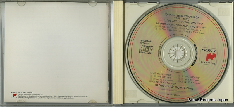 GOULD, GLENN bach; the art of the fugue SRCR2062