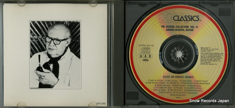 SEGOVIA, ANDRES classic and romantic favourite 27P2-2415