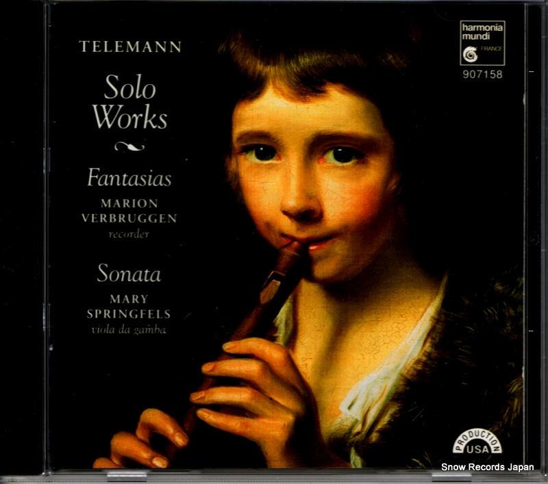 ޥꥪ󡦥ե֥åإ󡿥ᥢ꡼ץ󥰥ե륺 telemann; solo works HMU907158
