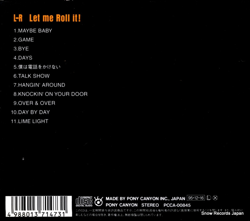 L-R let me roll it! PCCA-00845