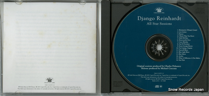 REINHARDT, DJANGO all star sessions 724353157722