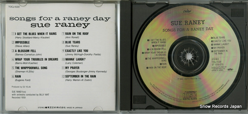 RANEY, SUE songs for raney day TOCJ-5331