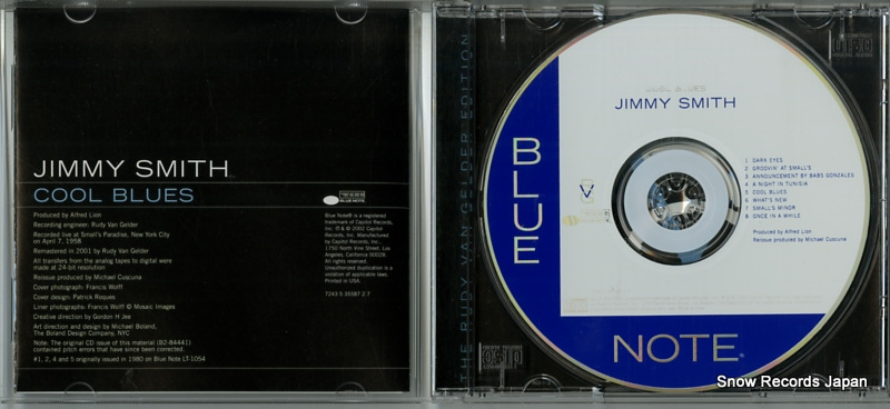 SMITH, JIMMY cool blues 724353558727