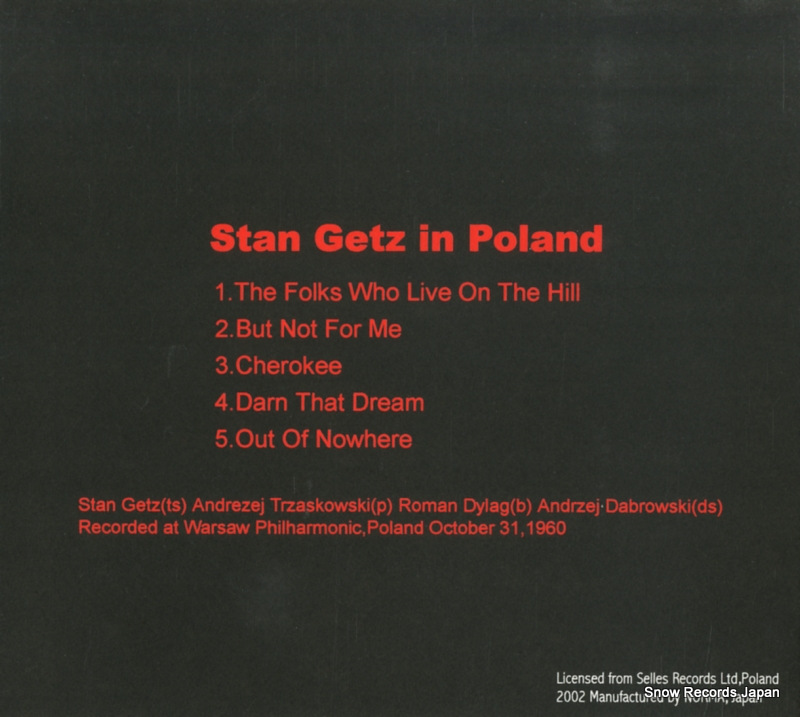 GETZ, STAN in poland NMCD6002