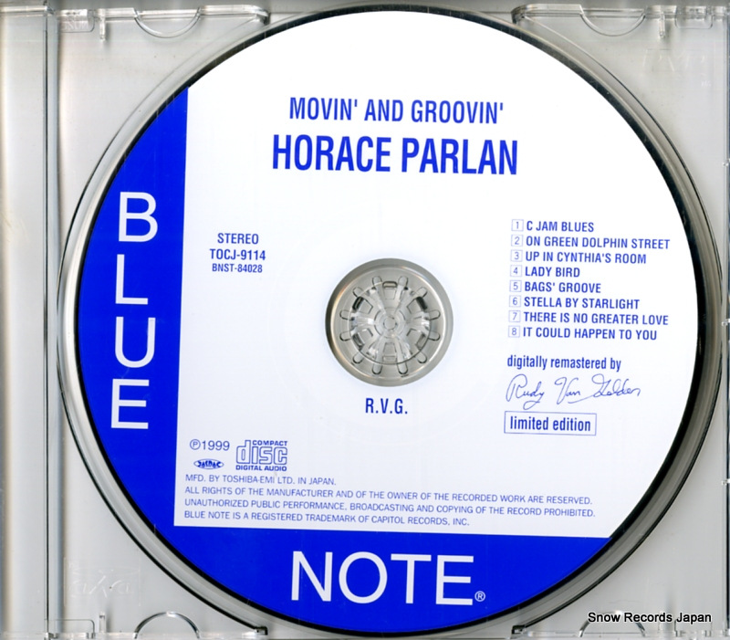 PARLAN, HORACE movin' & groovin' TOCJ-9114 / BNST-84028