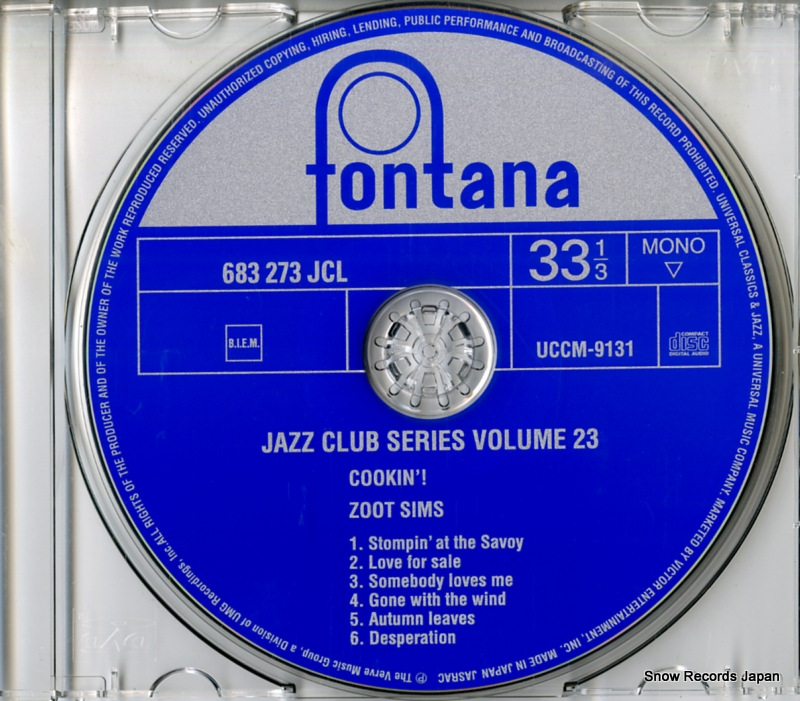 SIMS, ZOOT cookin'! UCCM-9131